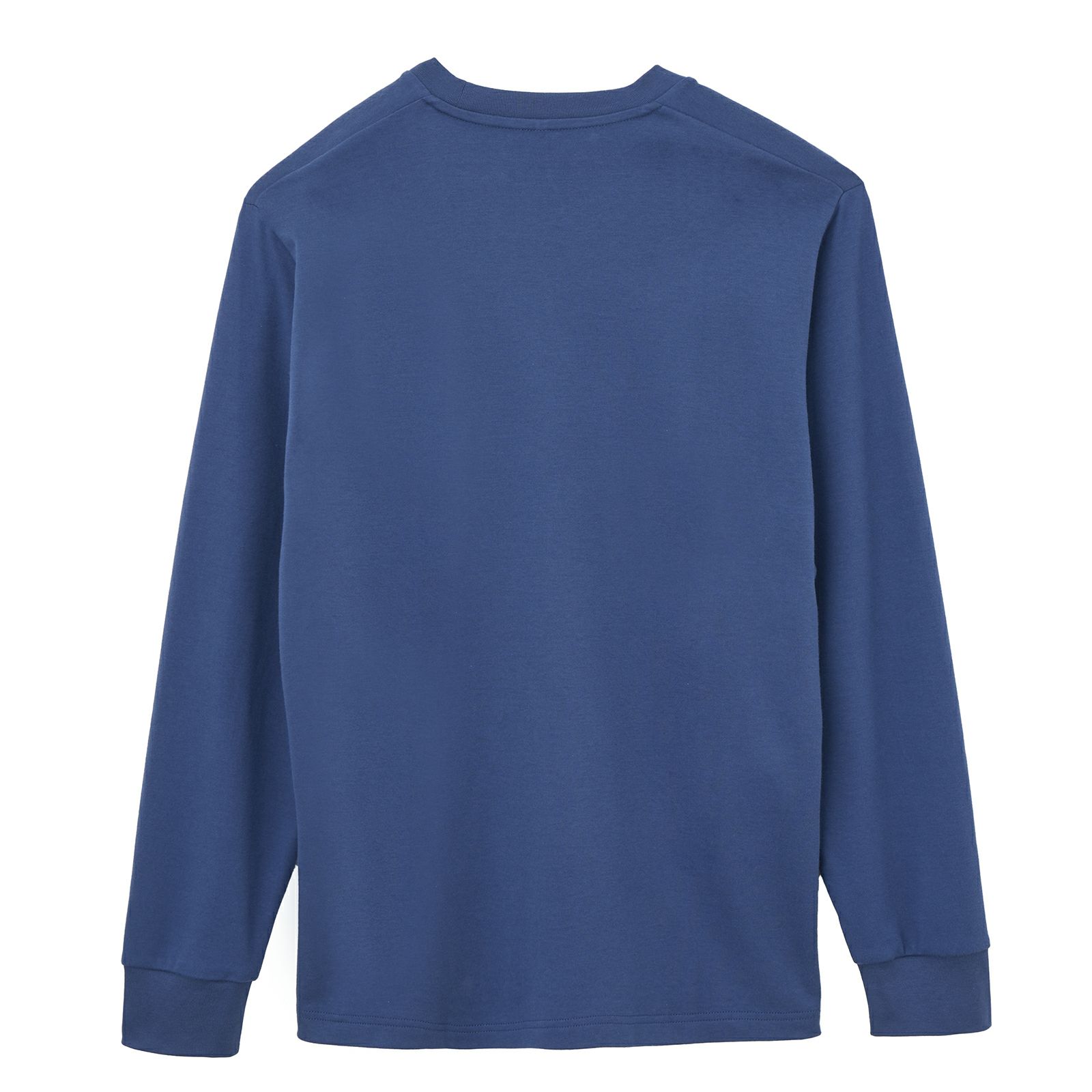 コットン起毛　クルーネック長袖Tシャツ