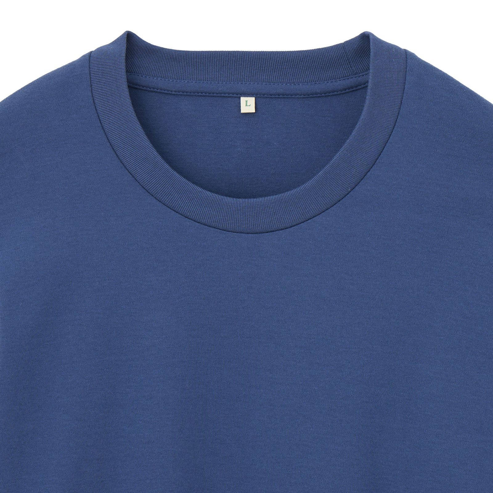 コットン起毛　クルーネック長袖Tシャツ