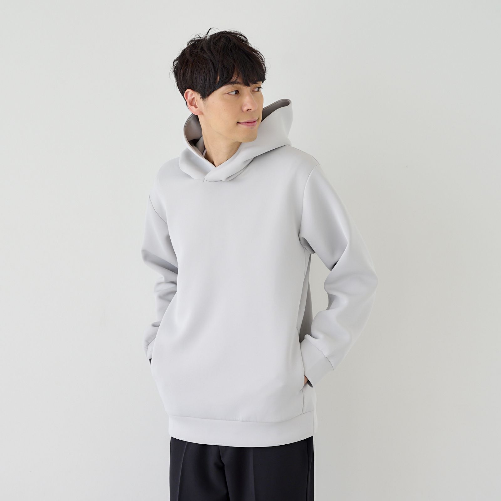 エアリースウェット　長袖プルパーカ