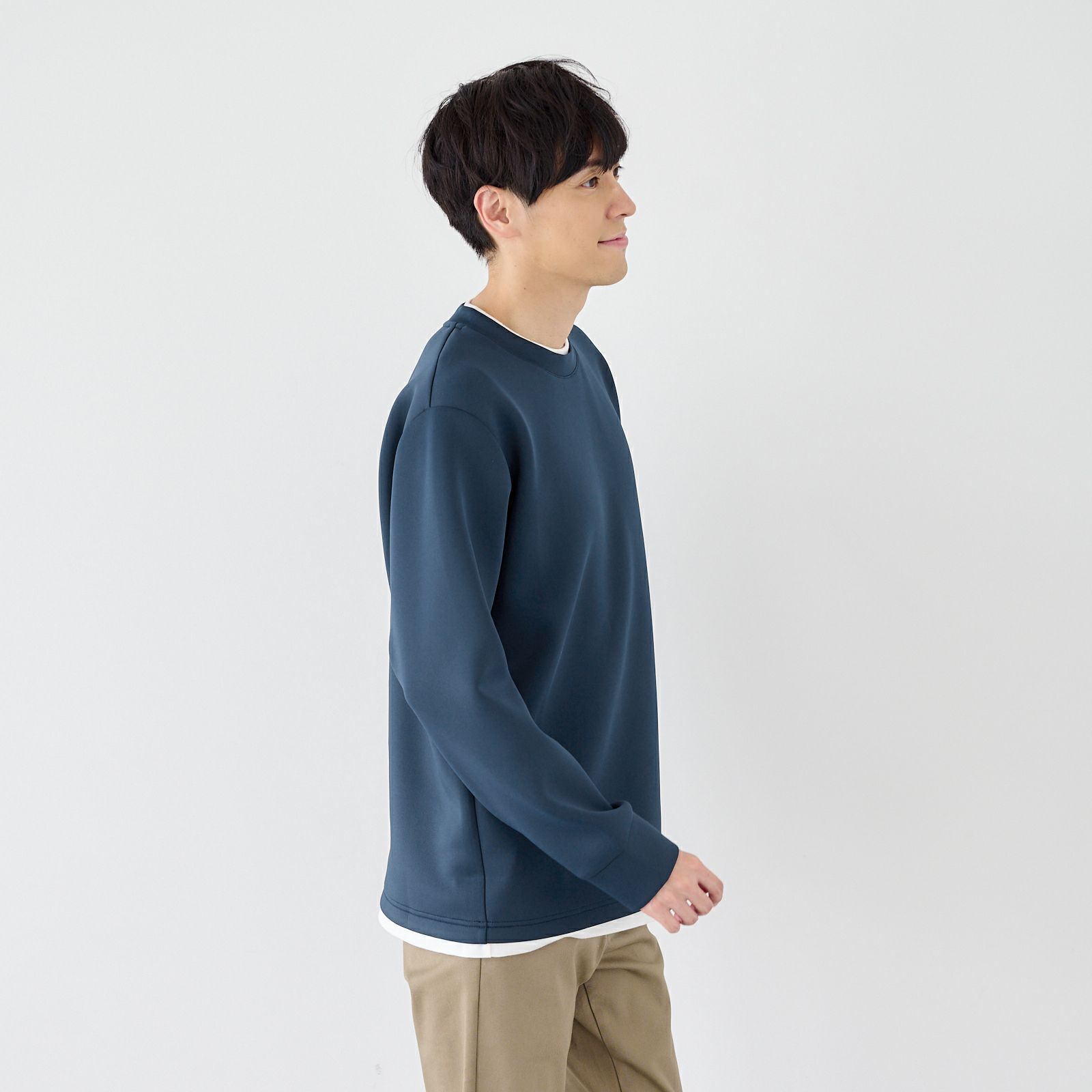 エアリースウェット　フェイクプルオーバー