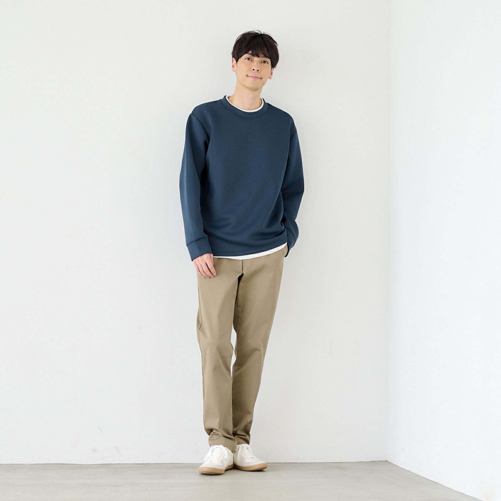 エアリースウェット　フェイクプルオーバー