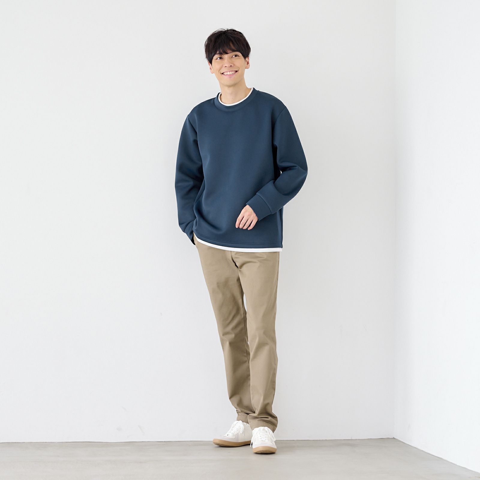 エアリースウェット　フェイクプルオーバー