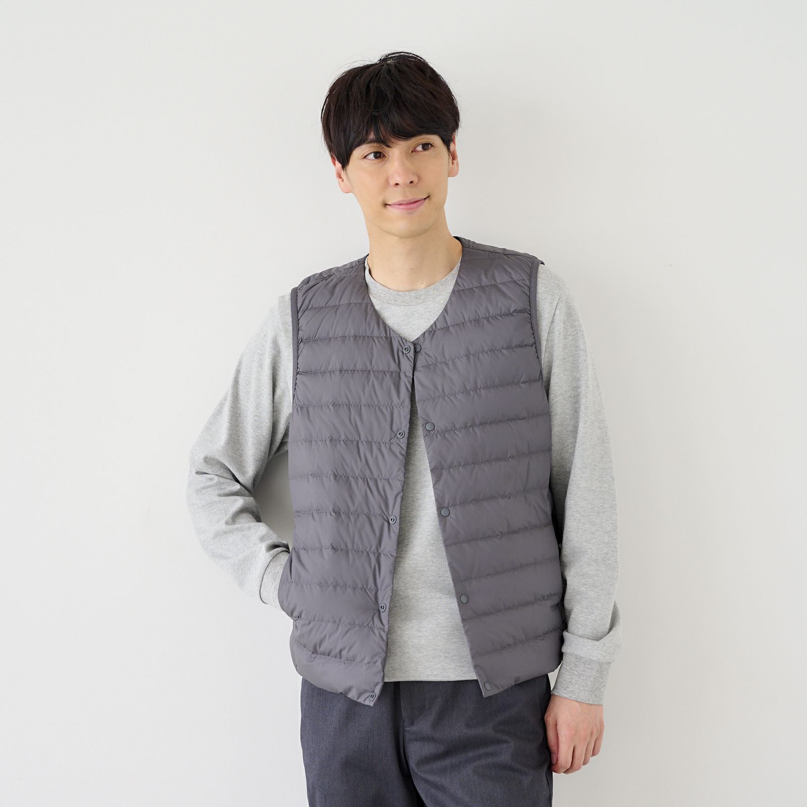 ウオッシャブル　ダウンベスト