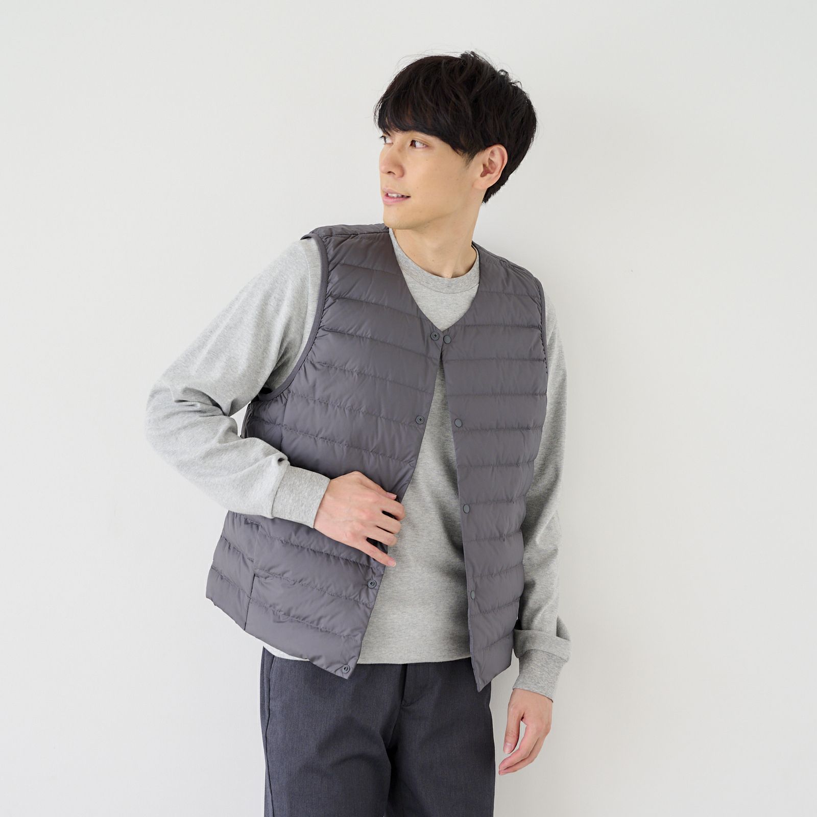 ウオッシャブル　ダウンベスト