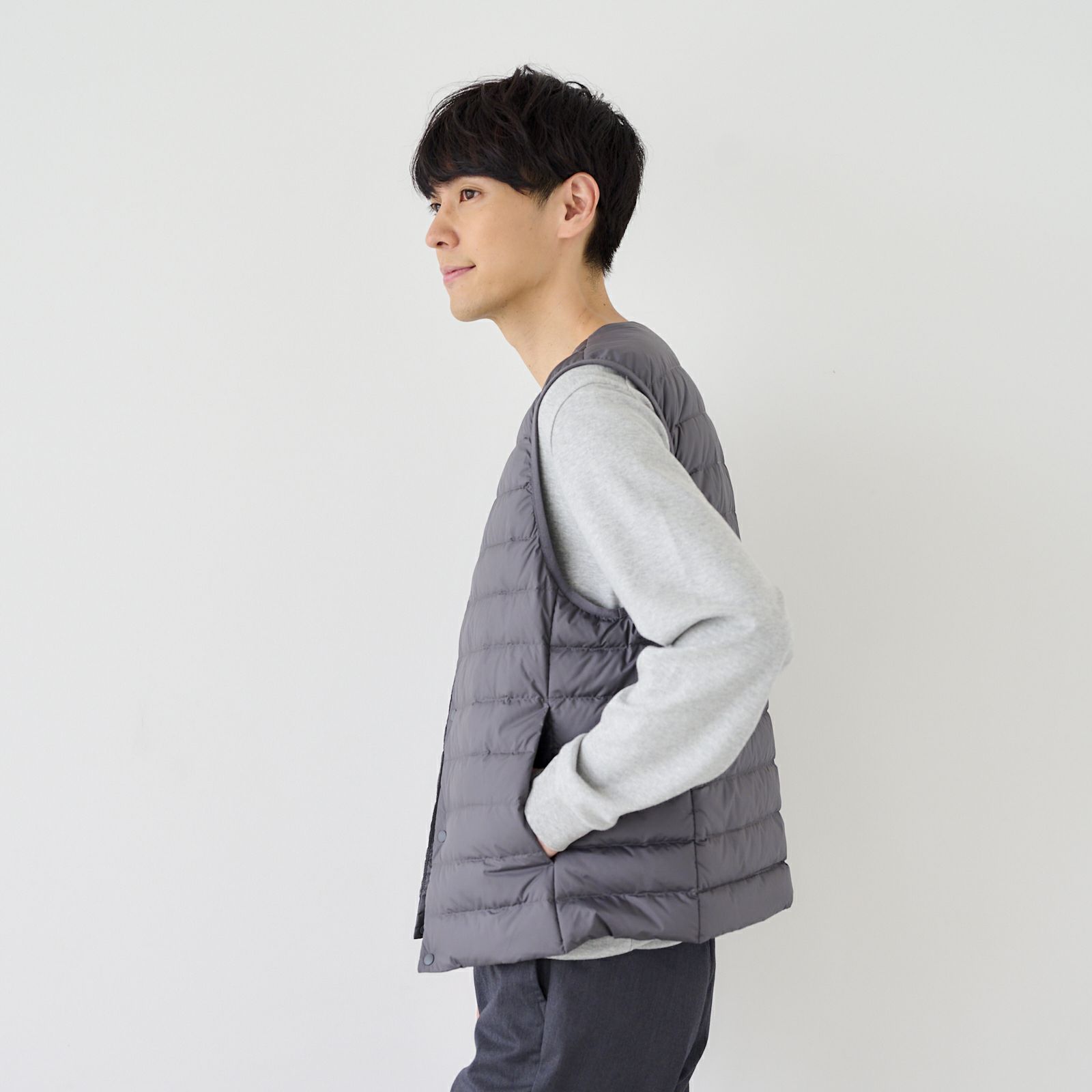 ウオッシャブル　ダウンベスト