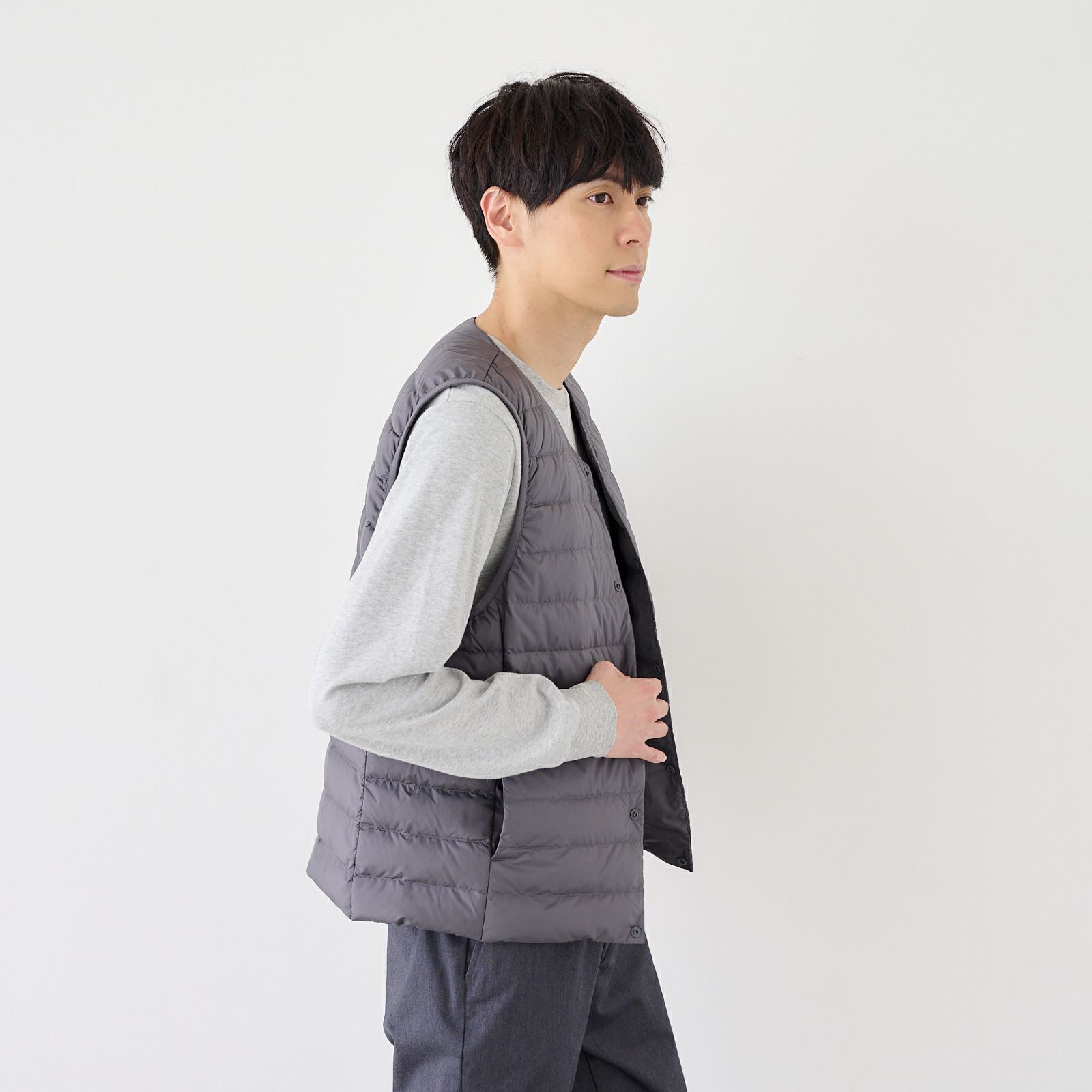 ウオッシャブル　ダウンベスト