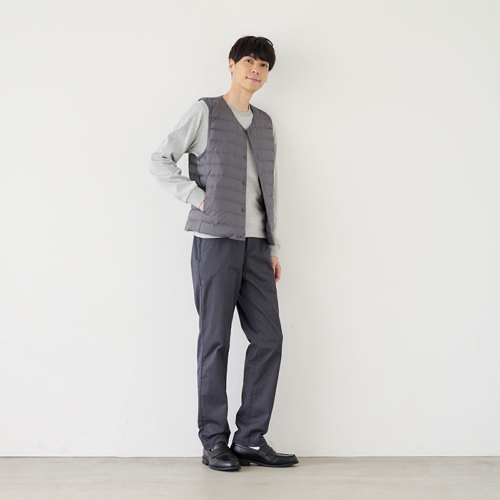 ウオッシャブル　ダウンベスト