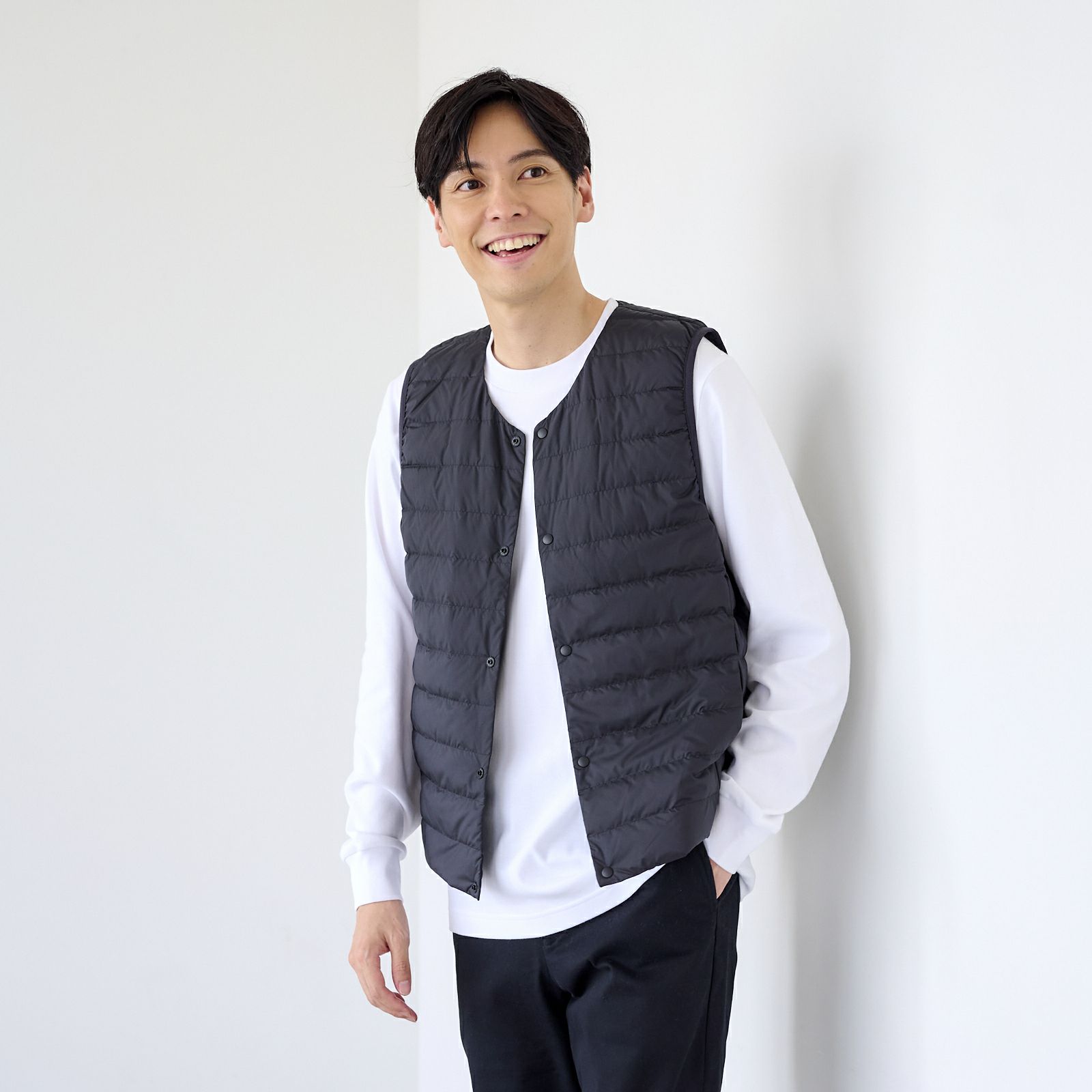 ウオッシャブル　ダウンベスト