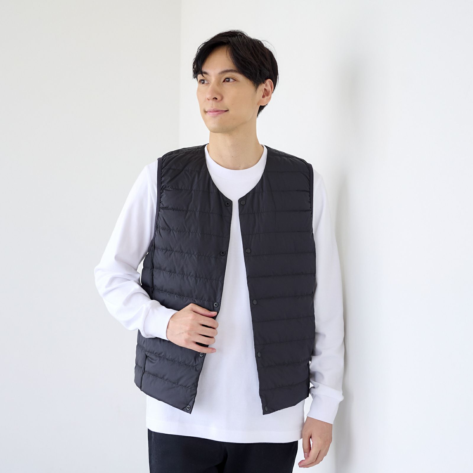 ウオッシャブル　ダウンベスト
