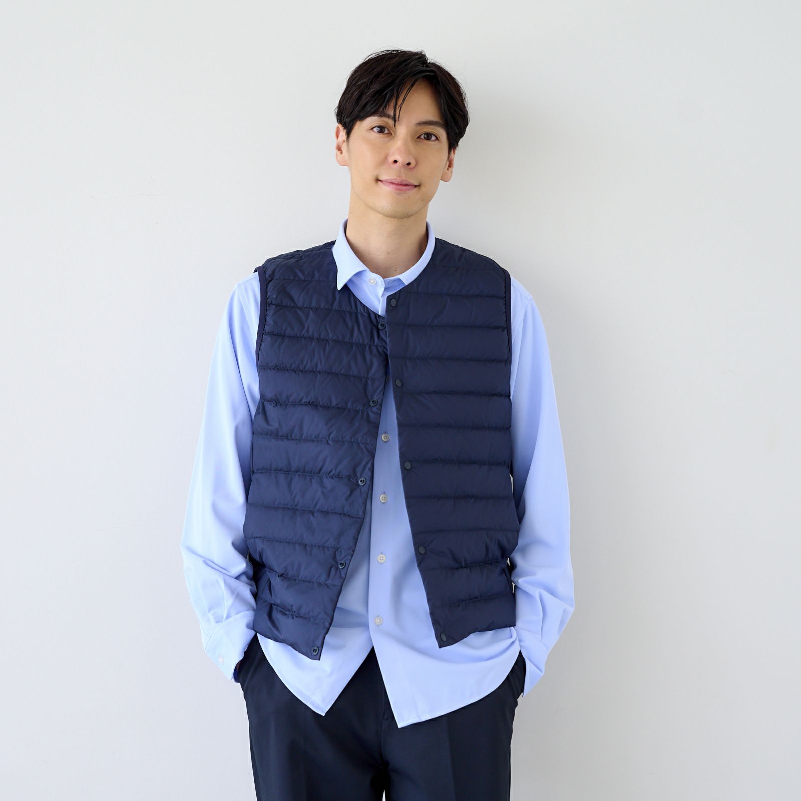 ウオッシャブル　ダウンベスト