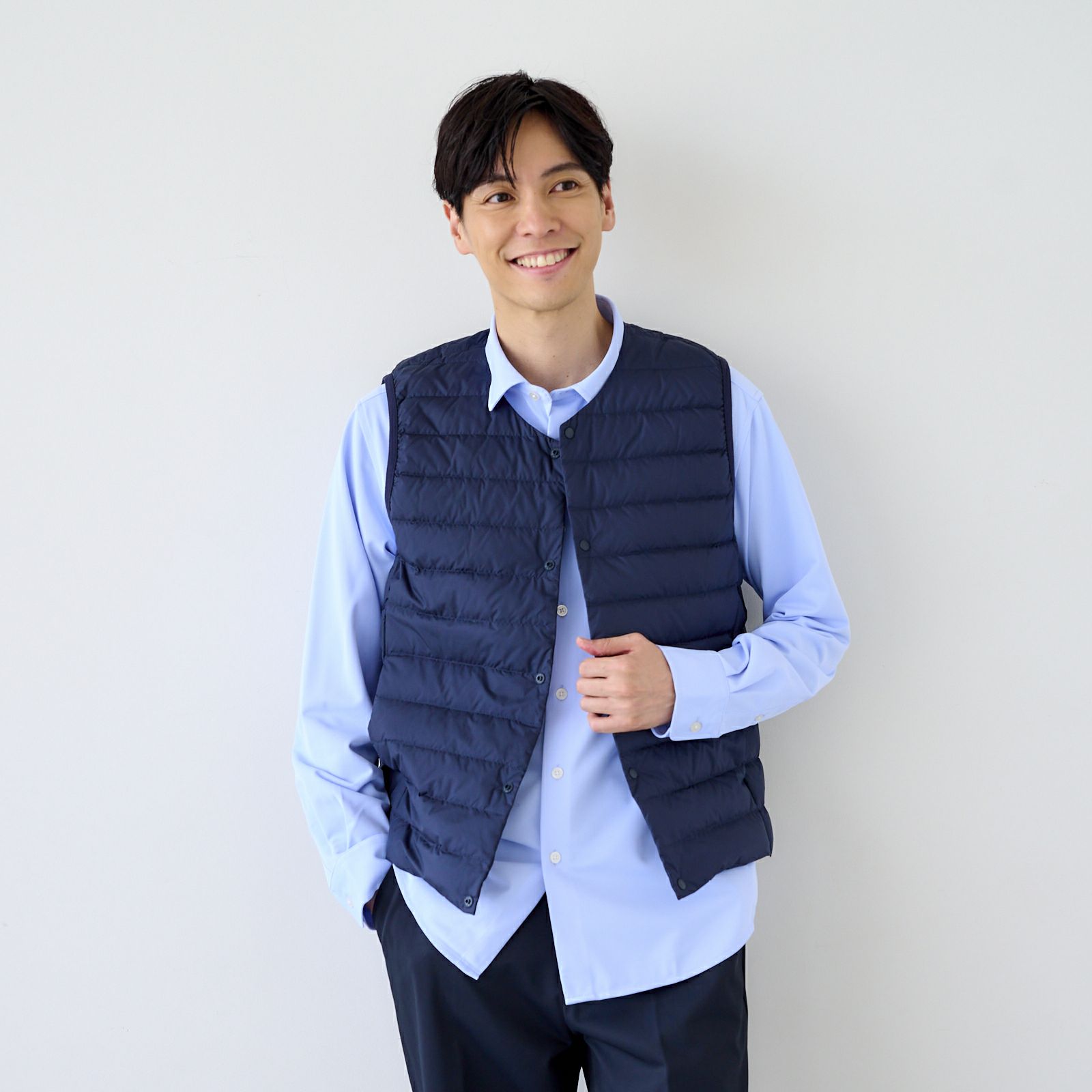 ウオッシャブル　ダウンベスト