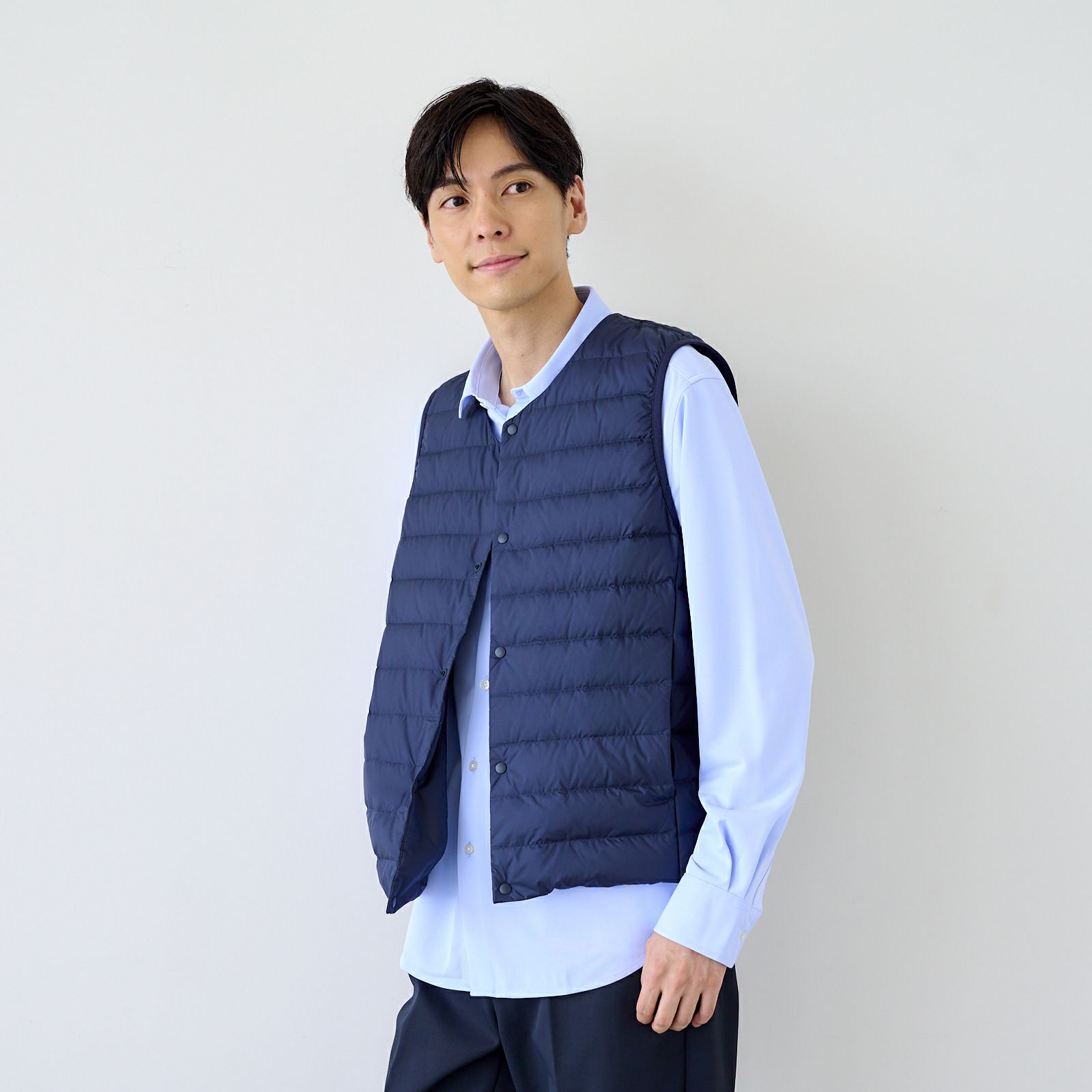 ウオッシャブル　ダウンベスト