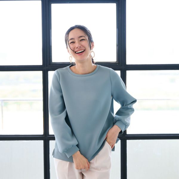 エアリースウェット 袖口ギャザープルオーバー