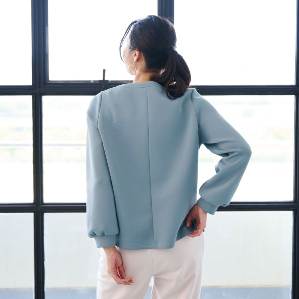 エアリースウェット 袖口ギャザープルオーバー