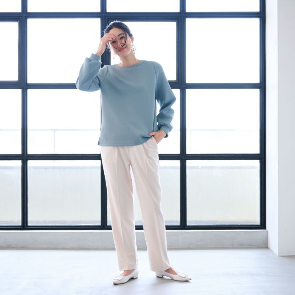 エアリースウェット 袖口ギャザープルオーバー