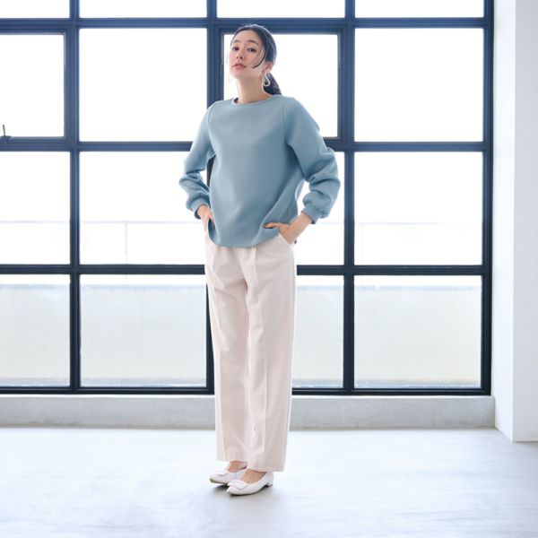 エアリースウェット 袖口ギャザープルオーバー