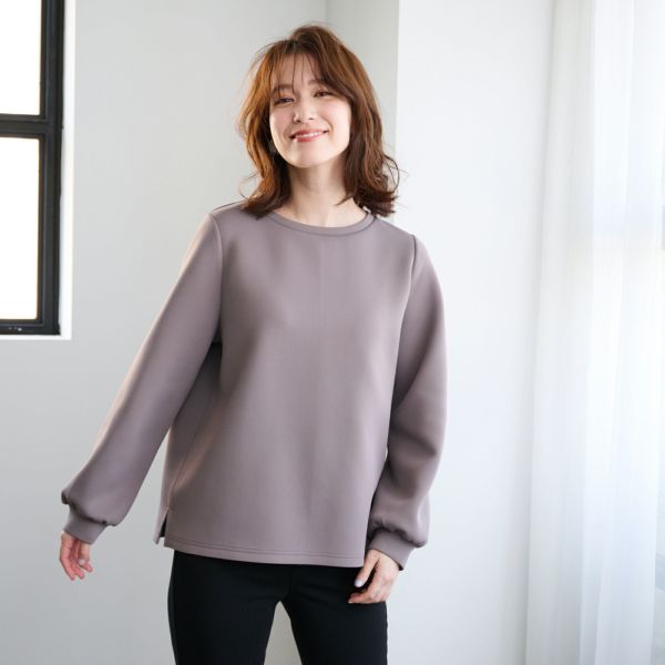 エアリースウェット 袖口ギャザープルオーバー