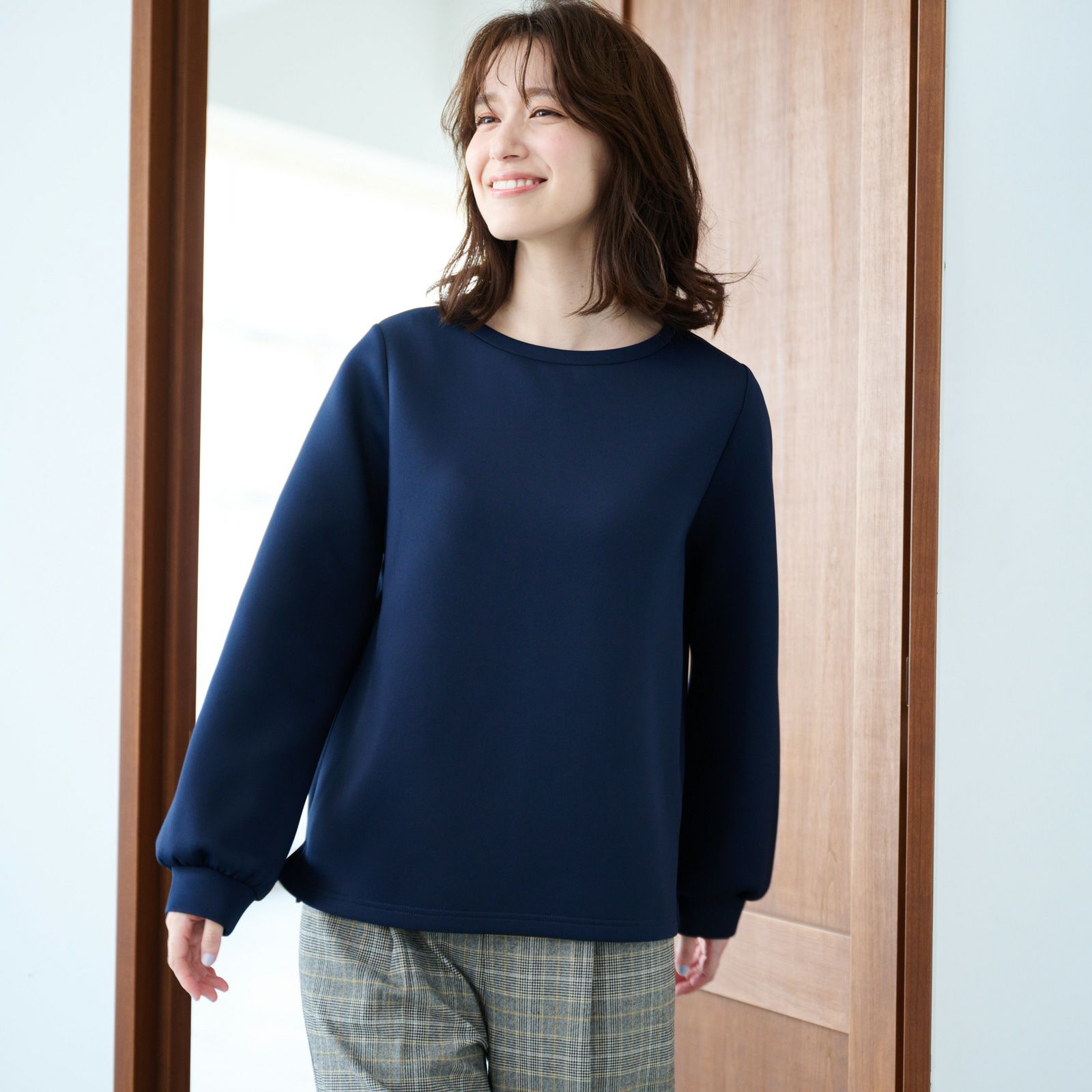 エアリースウェット 袖口ギャザープルオーバー