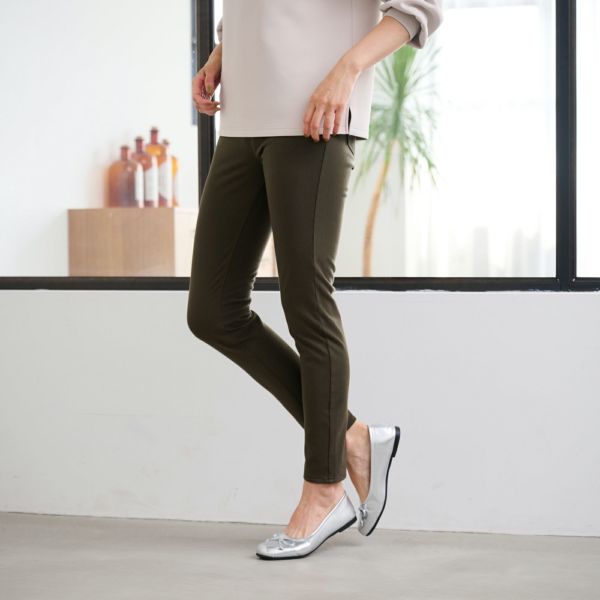 アルガンオイル　裏起毛レギンスパンツ