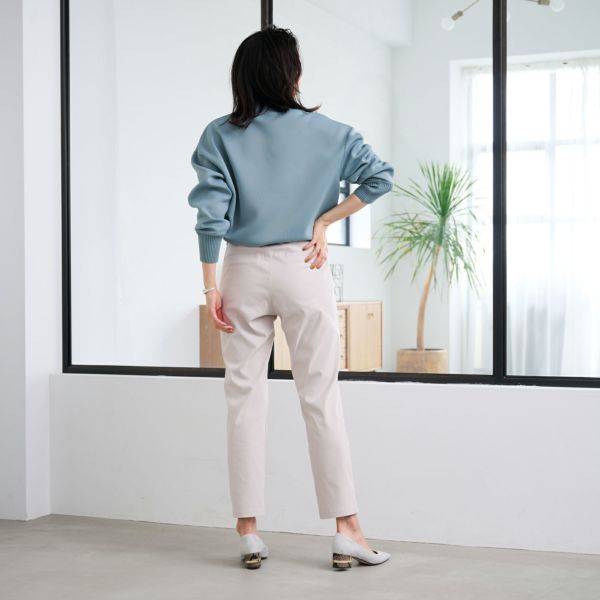 ハイストレッチ裏起毛ストレートパンツ