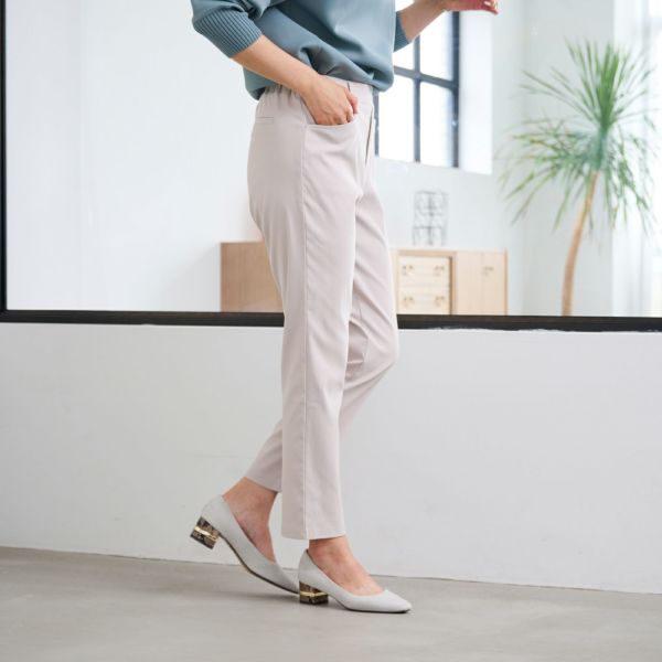 ハイストレッチ裏起毛ストレートパンツ