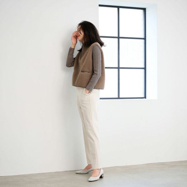 ボアフリースフルジップベスト