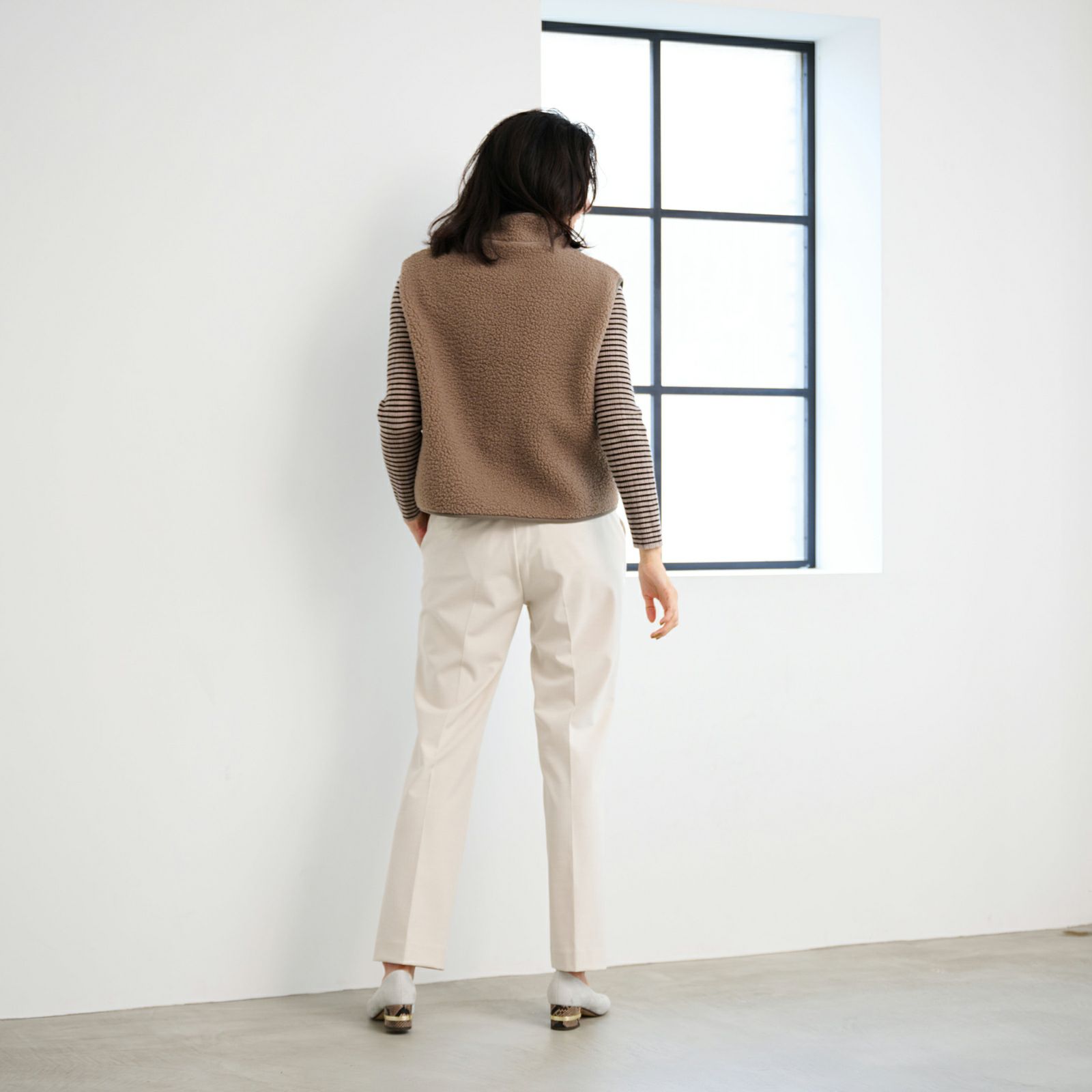 ボアフリースフルジップベスト