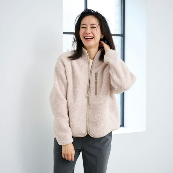 ボアフリースフルジップジャケ