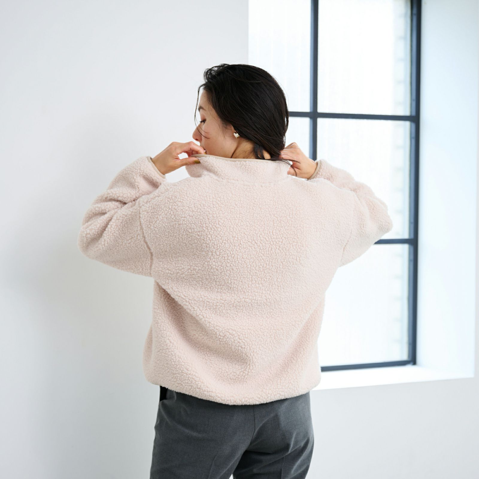 ボアフリースフルジップジャケ