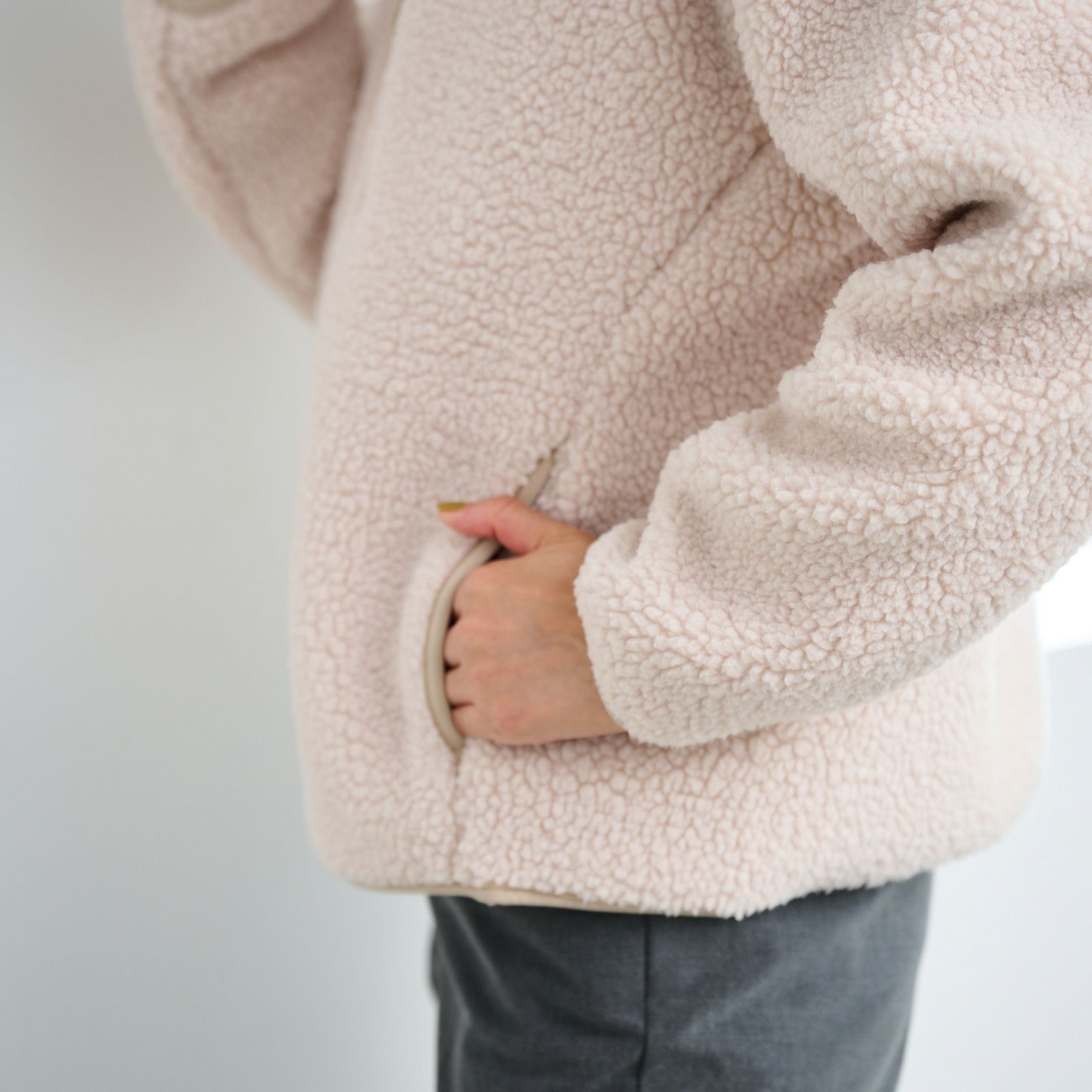 ボアフリースフルジップジャケ