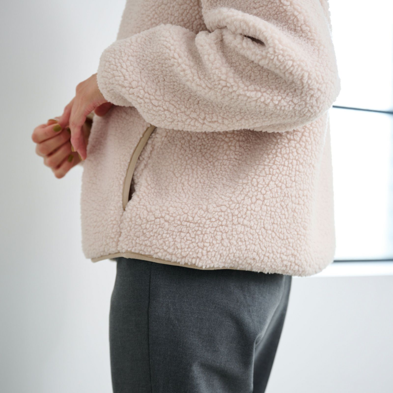 ボアフリースフルジップジャケ