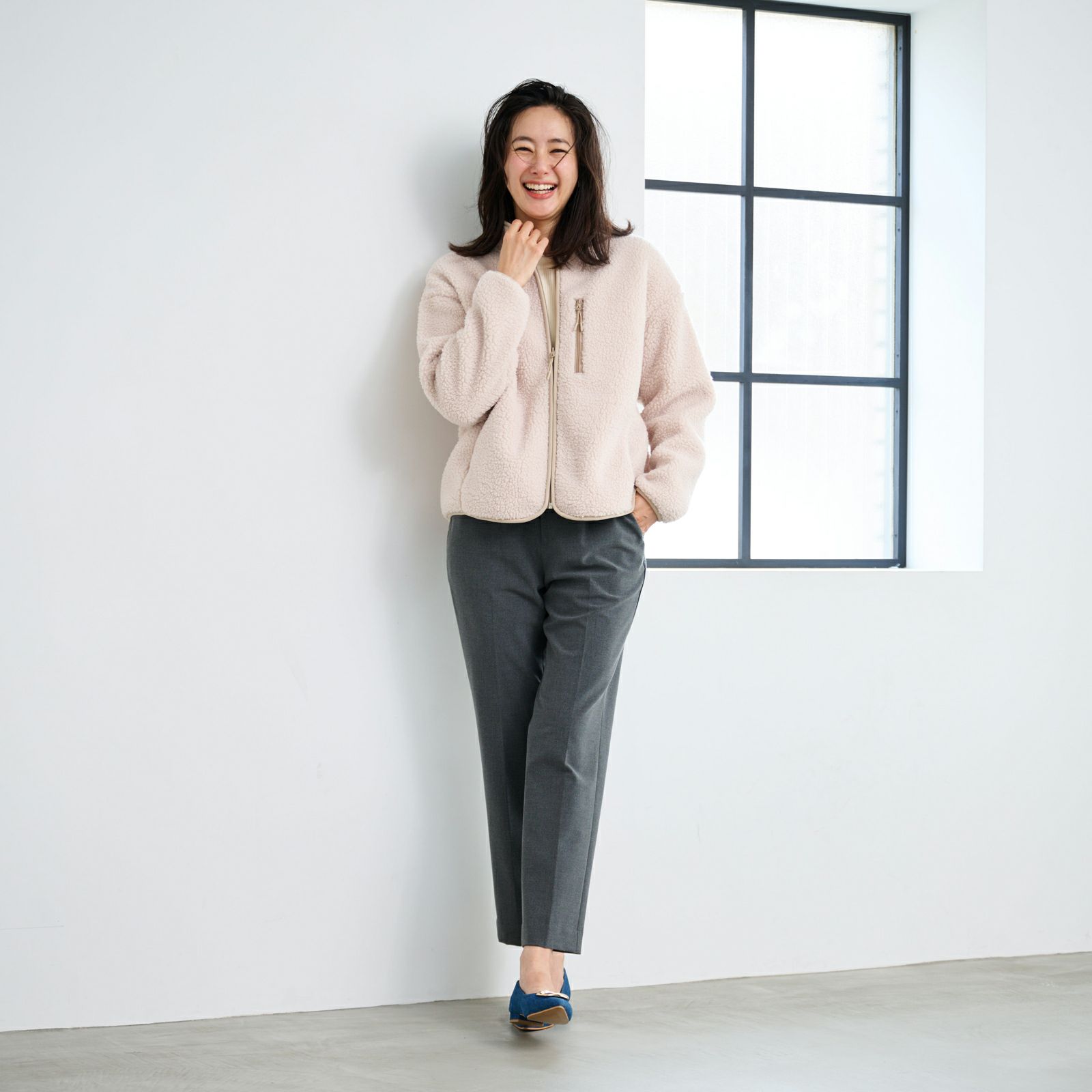 ボアフリースフルジップジャケ