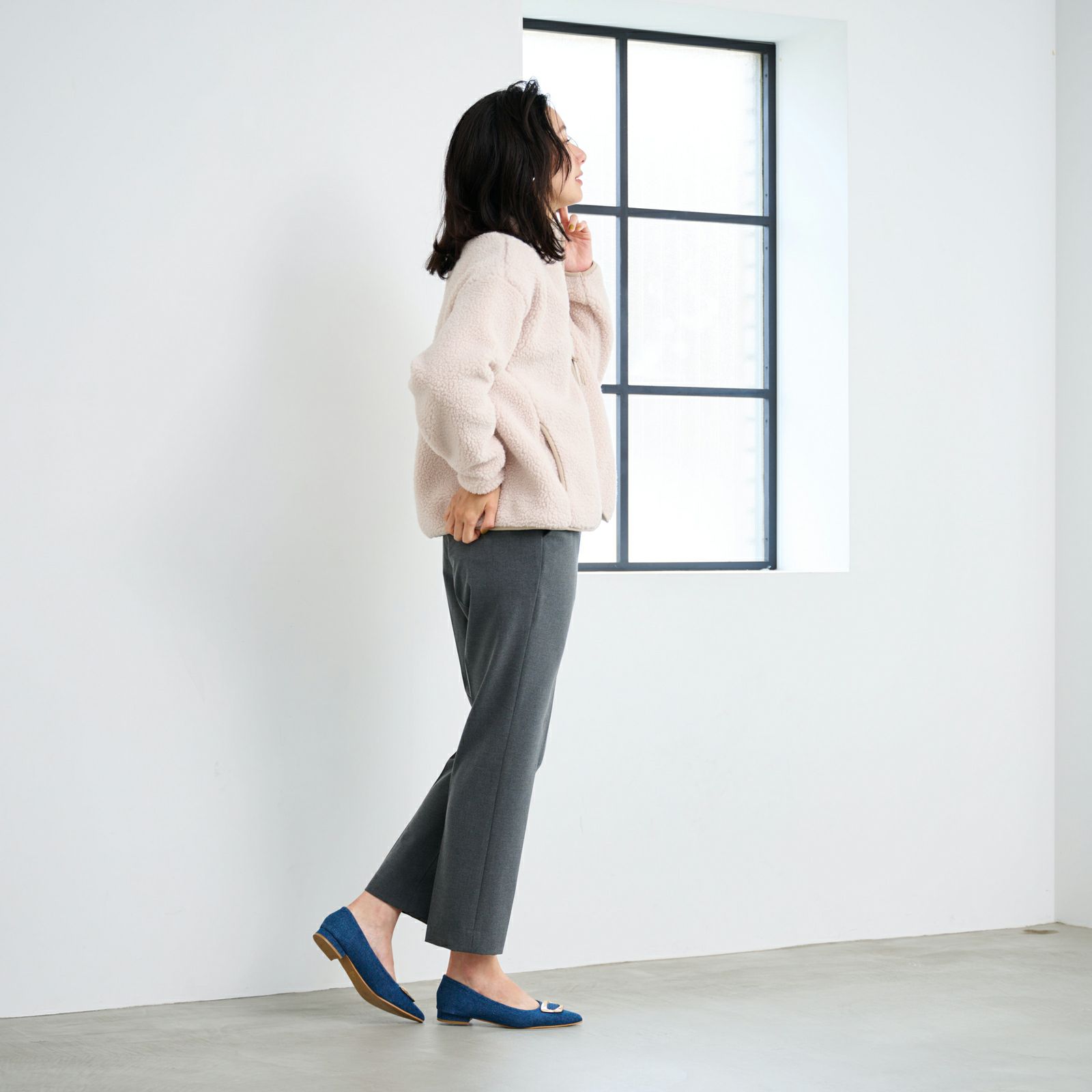 ボアフリースフルジップジャケ