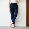 【オルスタ】両面起毛　また下長めテーパードパンツ
