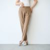 【オルスタ】両面起毛　また下長めテーパードパンツ