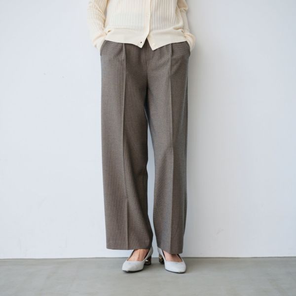 【オルスタ】両面起毛　また下長めワイドパンツ