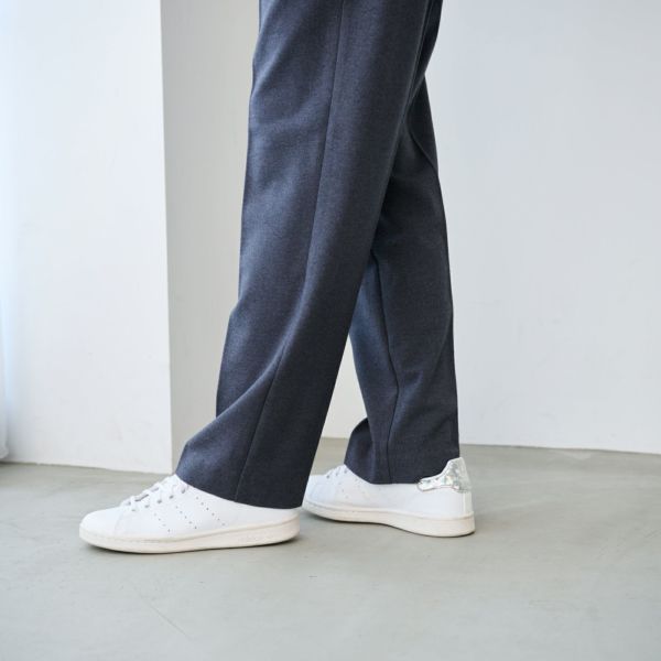 【オルスタ】両面起毛　また下長めストレートパンツ