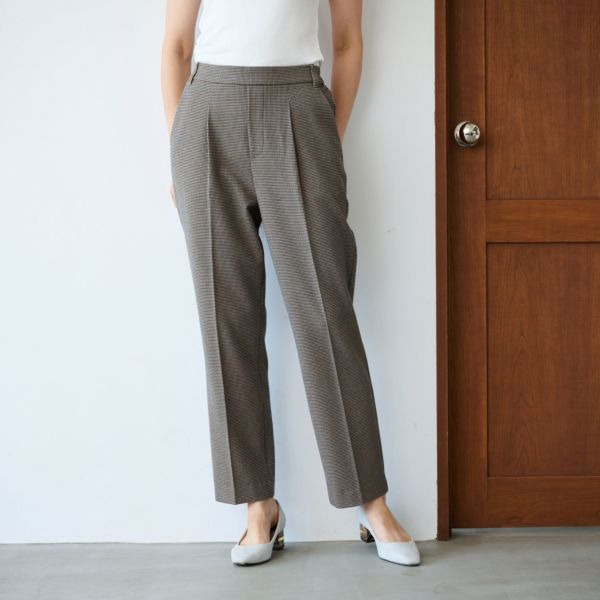 【オルスタ】両面起毛　また下長めストレートパンツ