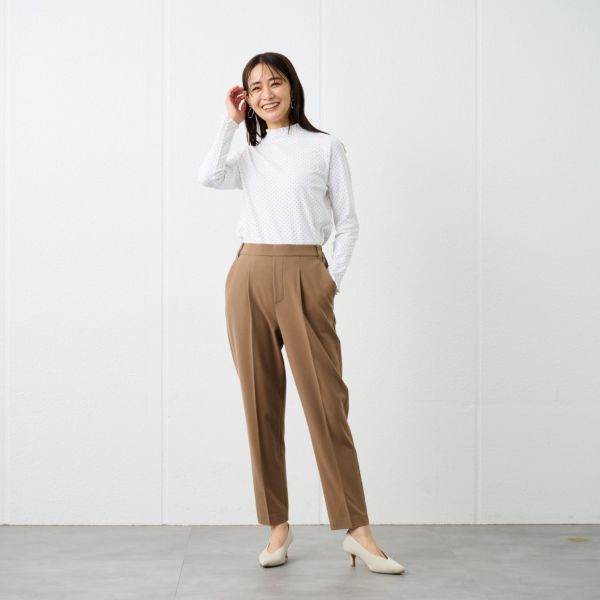 【オルスタ】両面起毛　テーパードパンツ