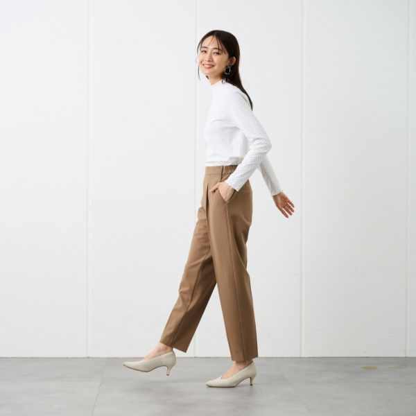 【オルスタ】両面起毛　テーパードパンツ