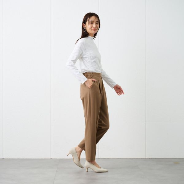 【オルスタ】両面起毛　テーパードパンツ