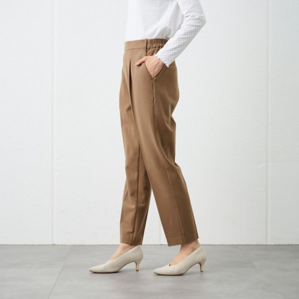 【オルスタ】両面起毛　テーパードパンツ