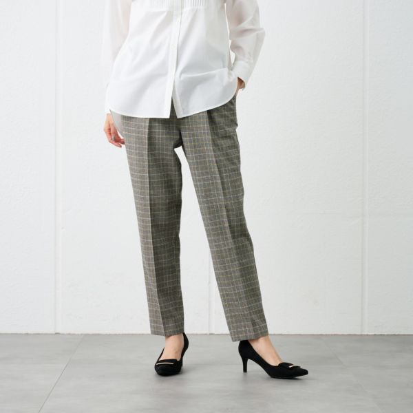 【オルスタ】両面起毛　テーパードパンツ