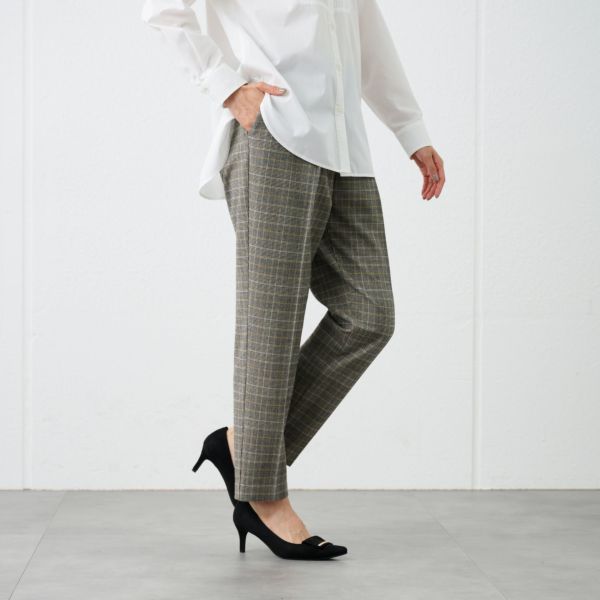 【オルスタ】両面起毛　テーパードパンツ