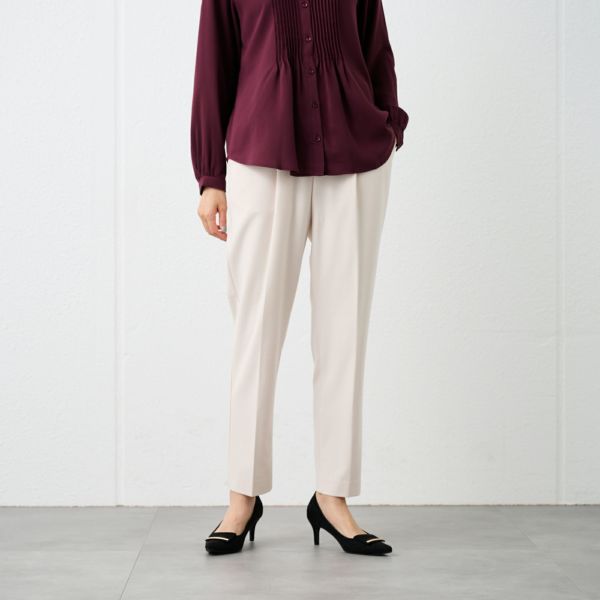 【オルスタ】両面起毛　テーパードパンツ