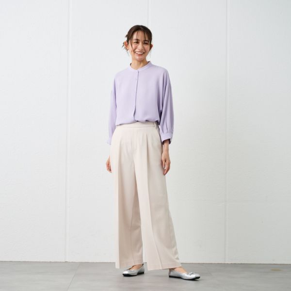 【オルスタ】両面起毛　ワイドパンツ