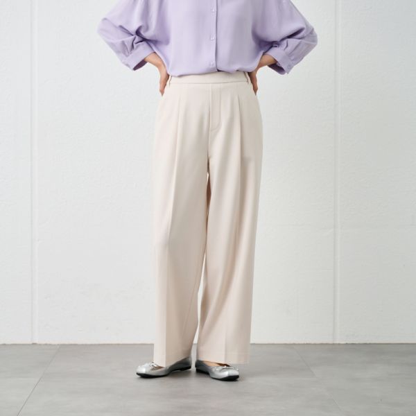 【オルスタ】両面起毛　ワイドパンツ