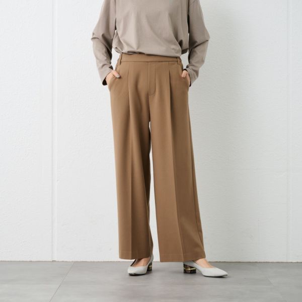 【オルスタ】両面起毛　ワイドパンツ