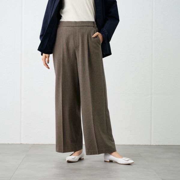 【オルスタ】両面起毛　ワイドパンツ