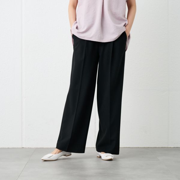 【オルスタ】両面起毛　ワイドパンツ